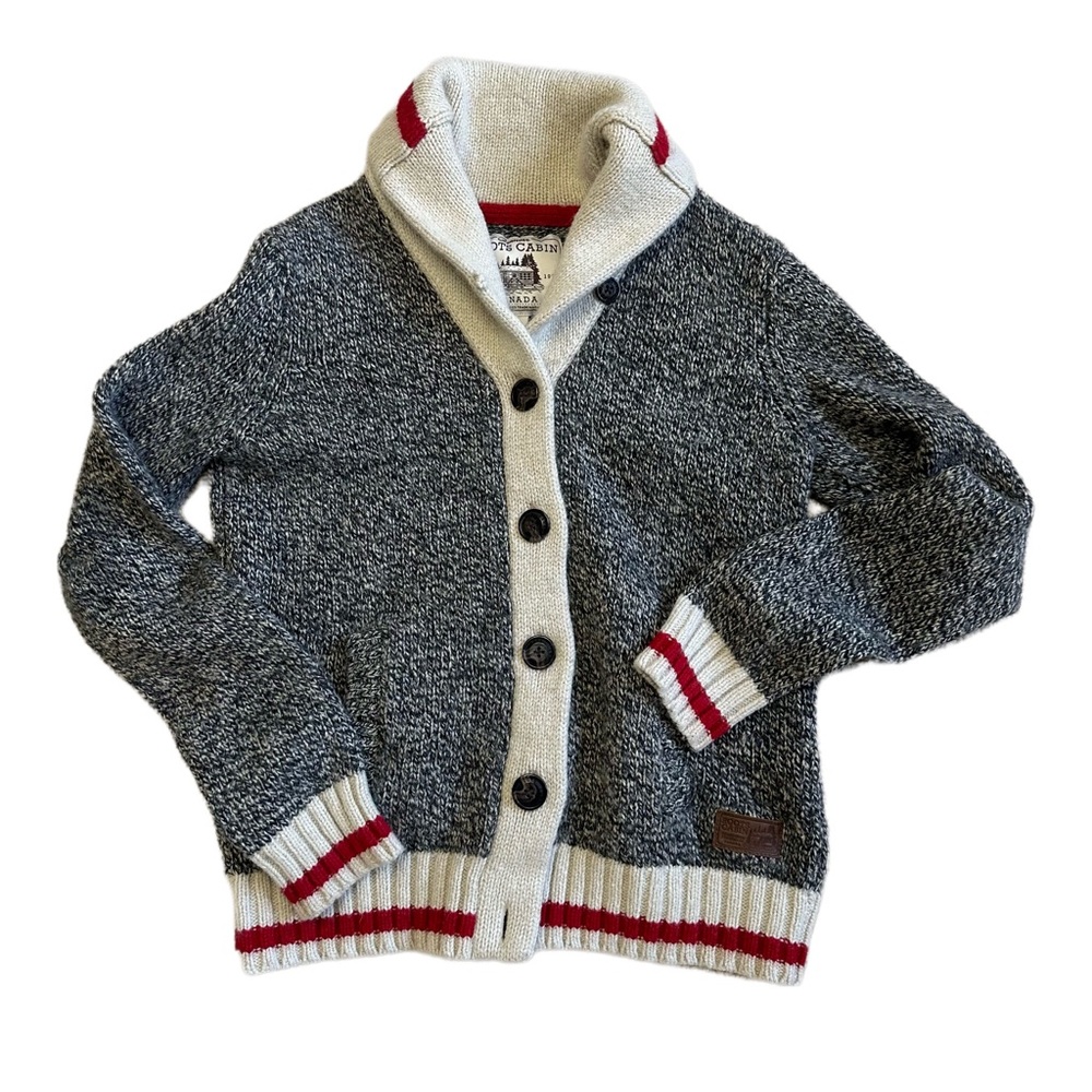 Roots heritage cabin shawl cardigan women size M